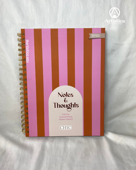 Cuaderno 200 hojas cuadros pasta dura Twins Modelo 5