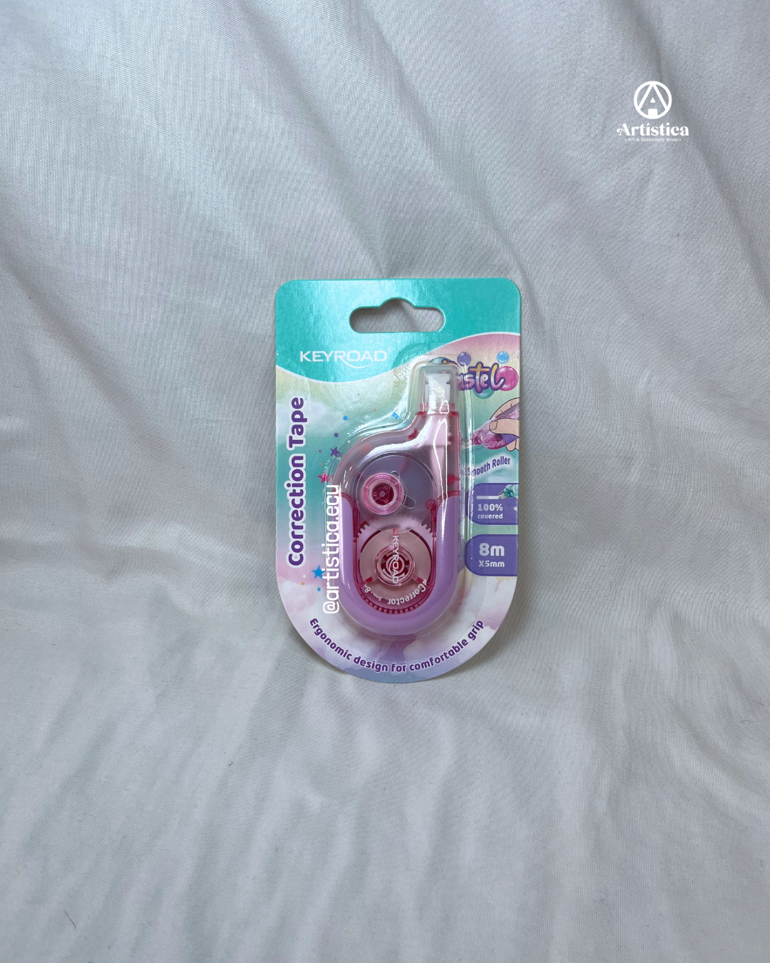 Corrector en cinta tono pastel Keyroad