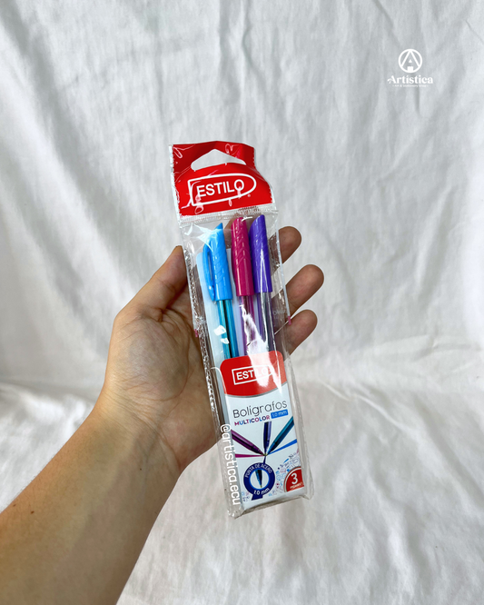 3 Bolígrafos Estilo