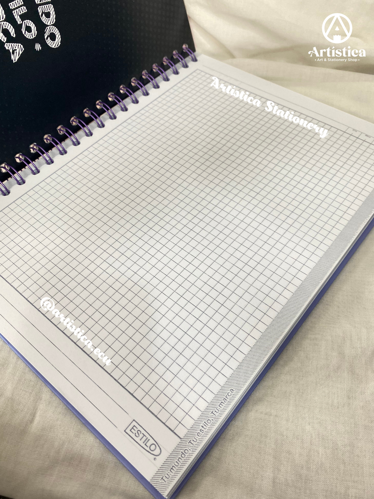 Cuadernos pasta dura a cuadros 100 hojas Kuromi