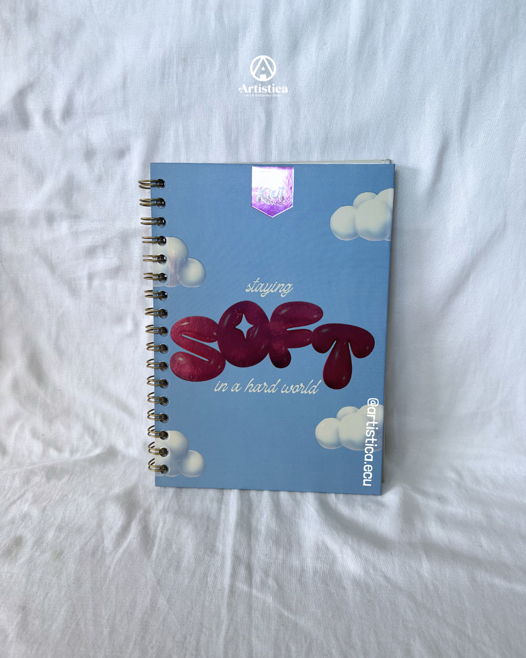 Cuaderno A5 pasta dura a cuadros Kiut
