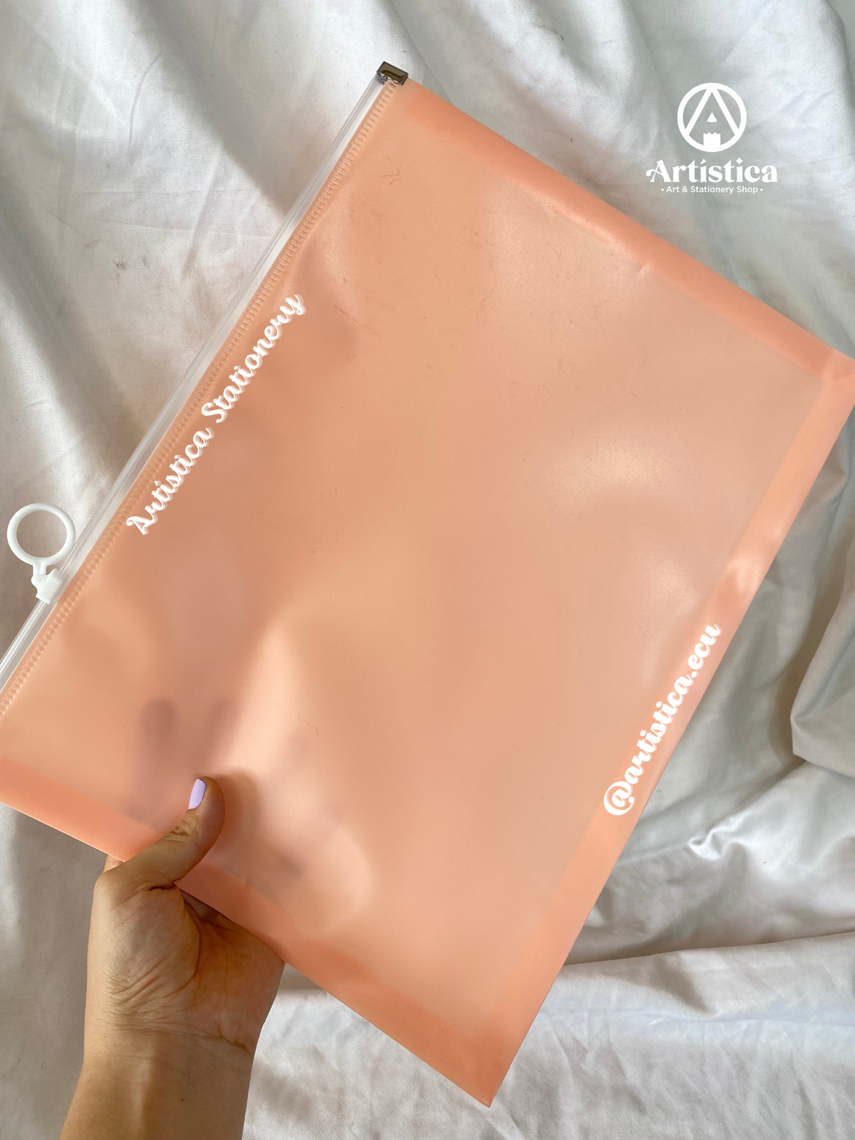 Carpeta Ziploc tonos pastel