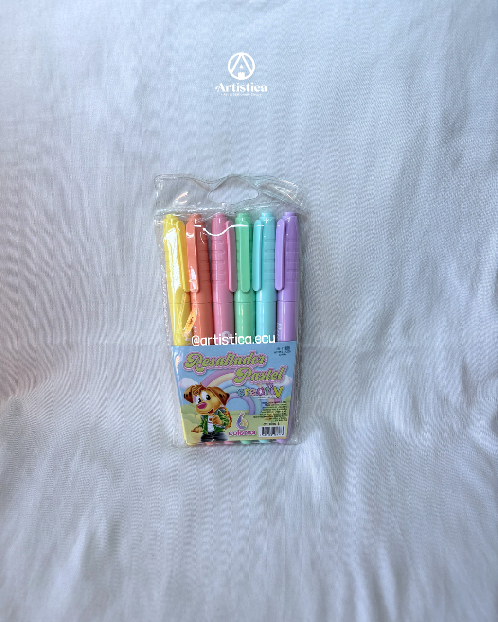 6 Resaltadores tonos pastel Creativ