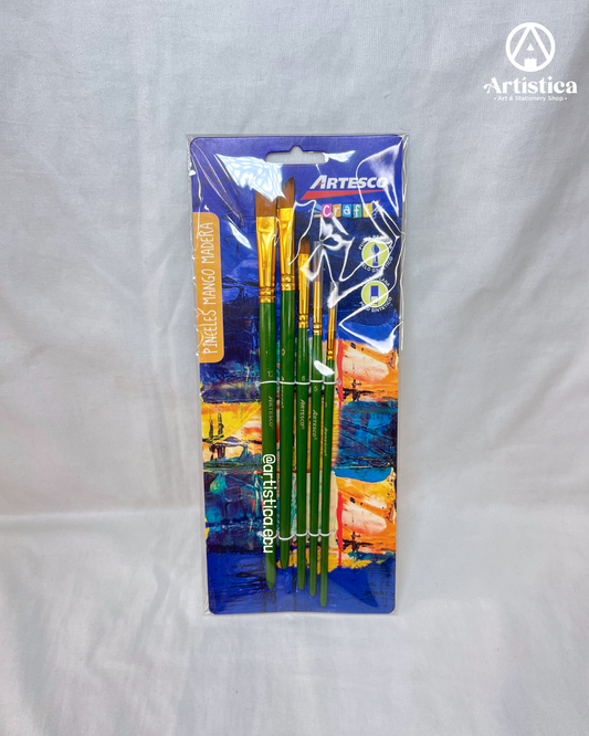 Set 5 pinceles Artesco