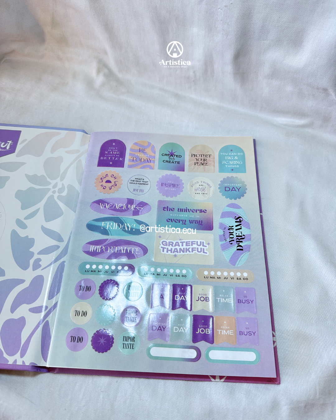 Cuaderno cosido pasta dura cuadros Kiut