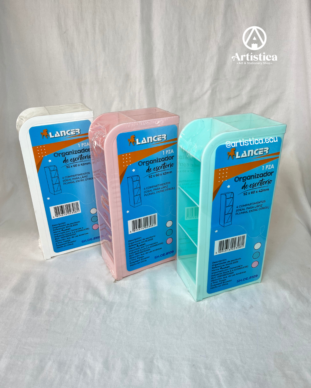 Organizador vertical tonos pastel