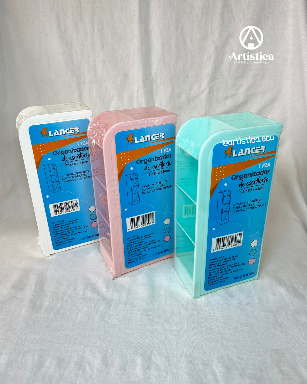 Organizador vertical tonos pastel