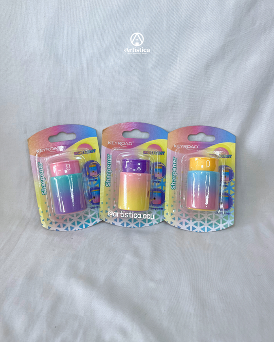 Sacapuntas 1 servicio iridiscente Keyroad