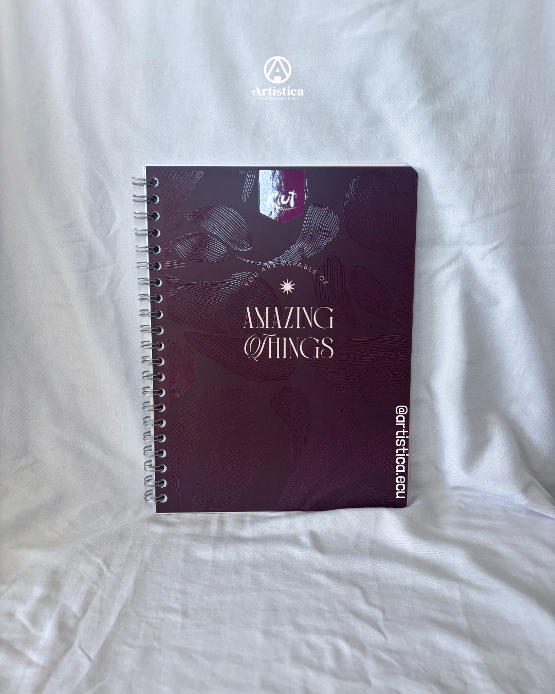 Cuaderno pasta flexible cuadros Kiut
