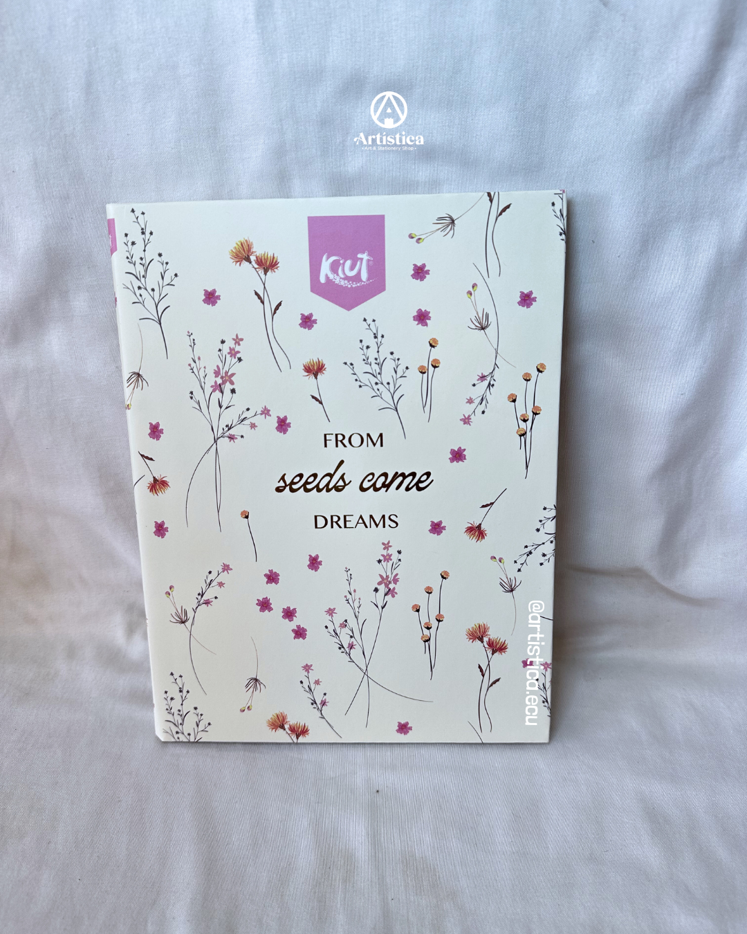 Cuaderno cosido pasta dura cuadros Kiut