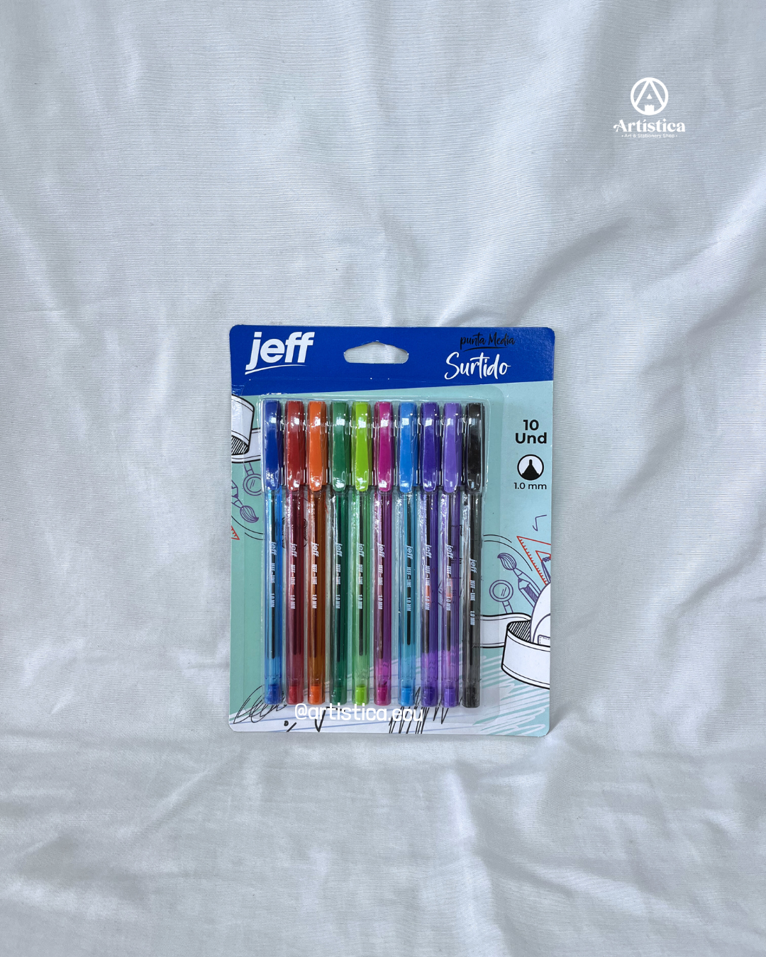 10 Bolígrafos Jeff