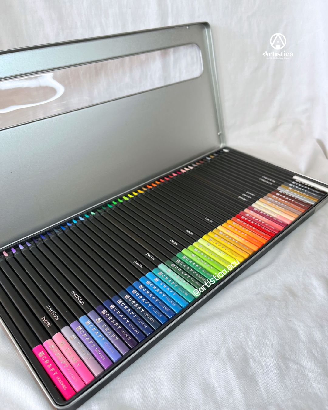 48 Colores Craft caja metalica