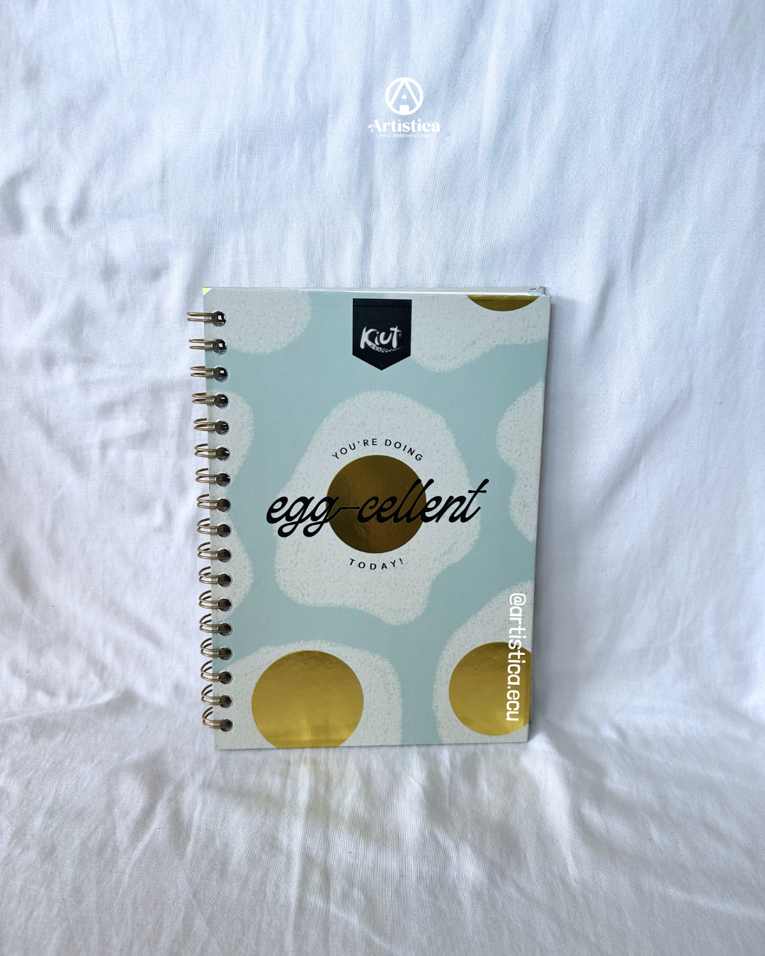 Cuaderno A5 pasta dura a cuadros Kiut