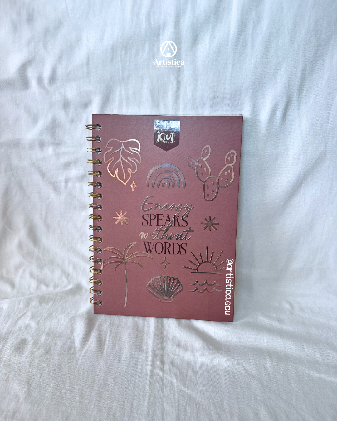 Cuaderno A5 pasta dura a cuadros Kiut