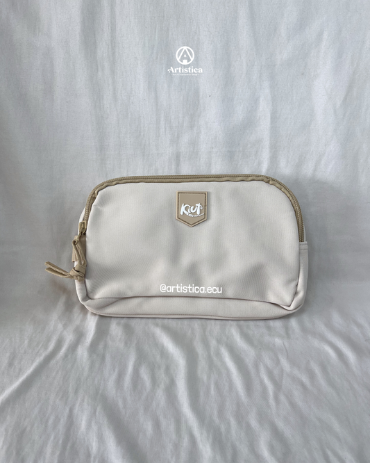 Cartuchera 2 cierres Ivory