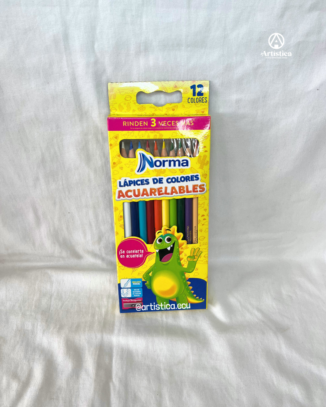 12 Colores acuarelables Norma