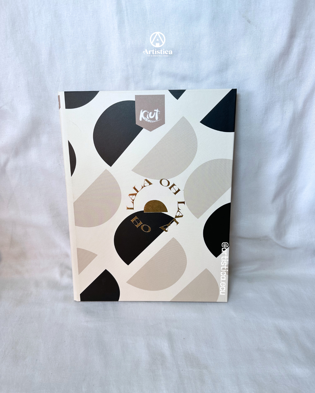 Cuaderno cosido pasta dura cuadros Kiut