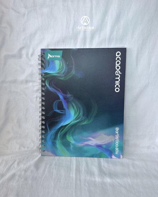 Cuaderno pasta dura académico cuadros