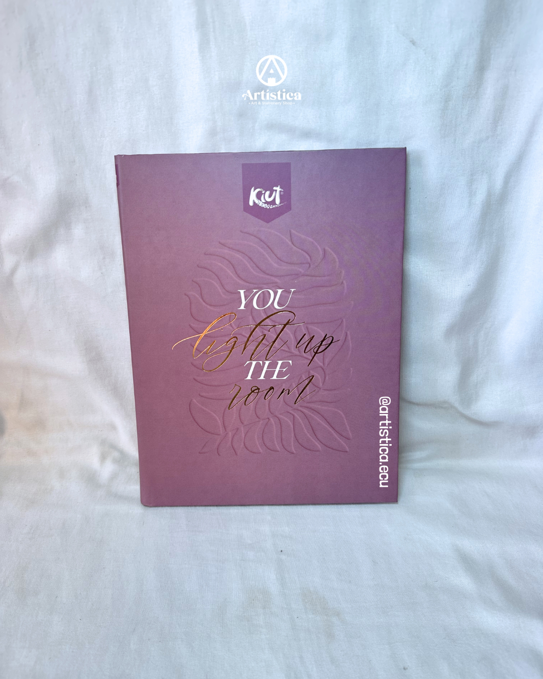 Cuaderno cosido pasta dura cuadros Kiut