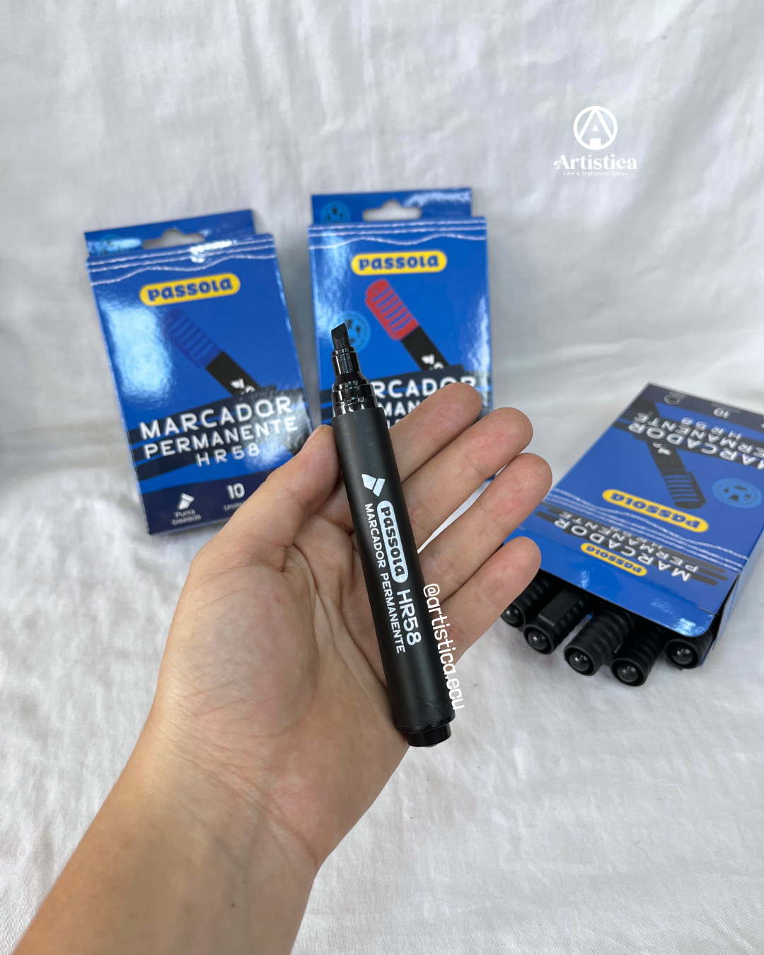 Caja x10 marcador permanente Passola