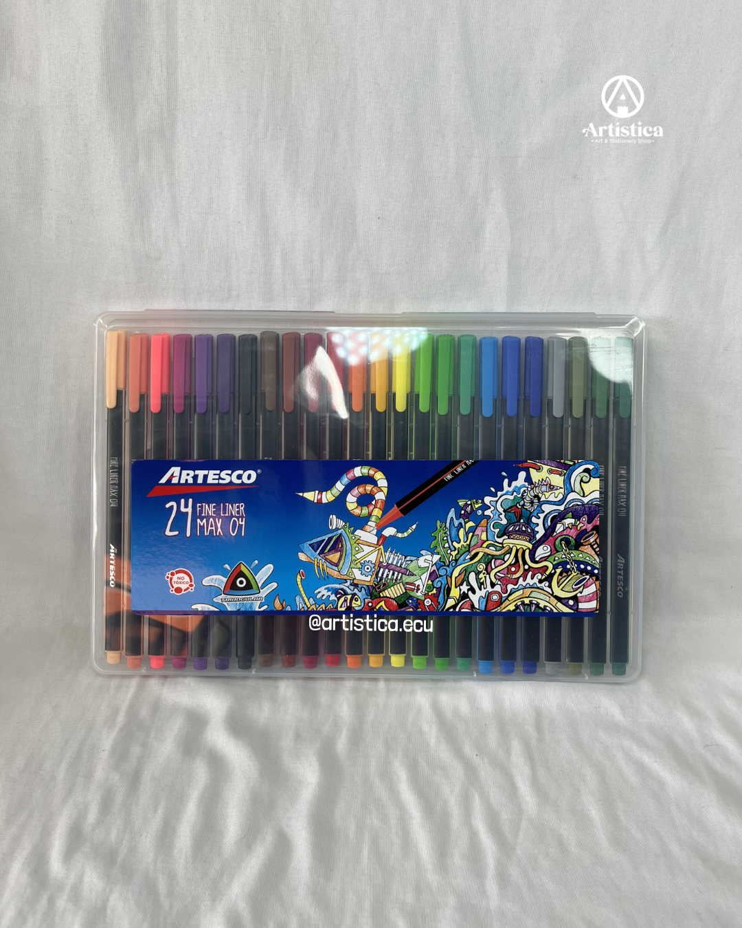 24 Marcadores punta fina Artesco