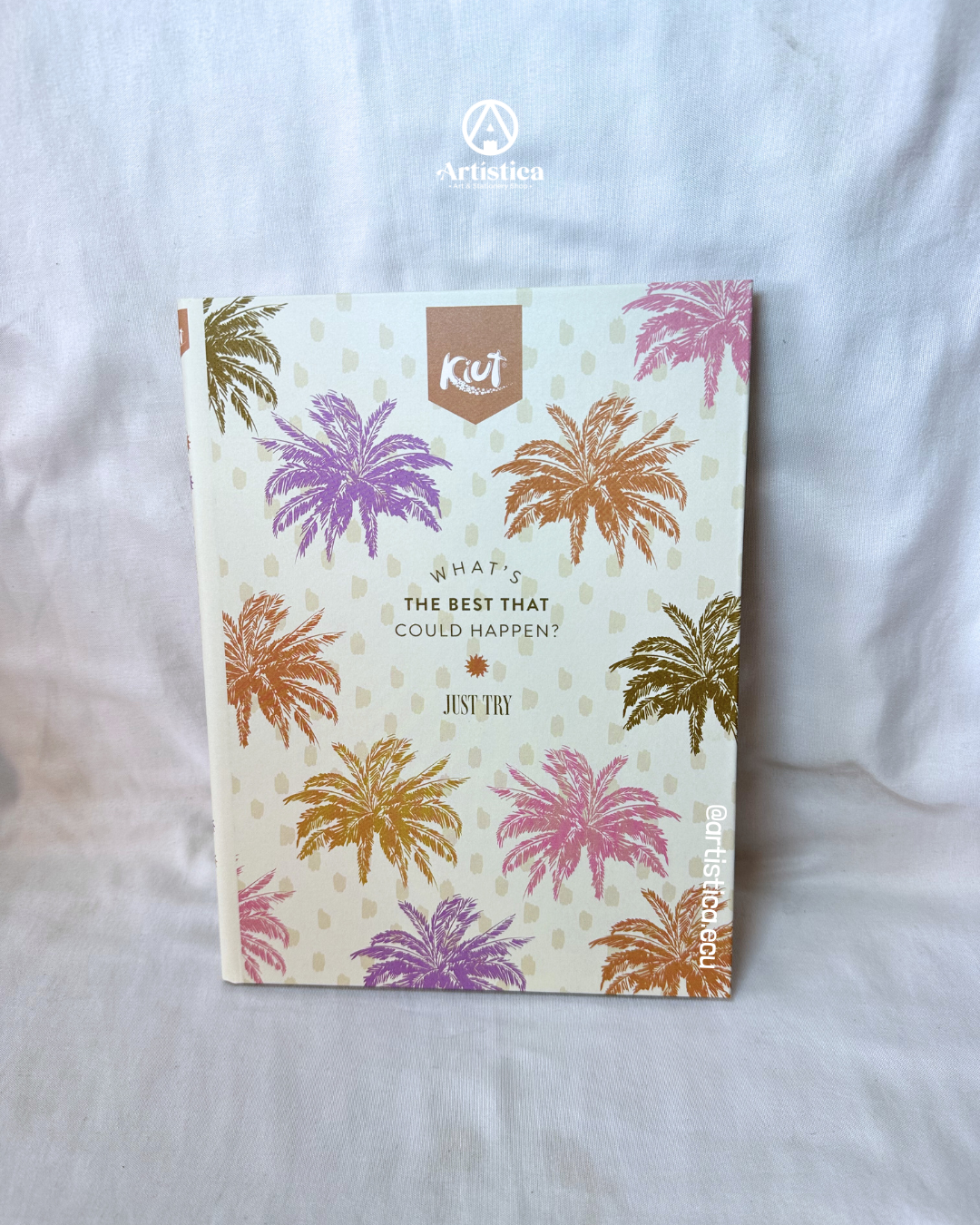 Cuaderno cosido pasta dura cuadros Kiut