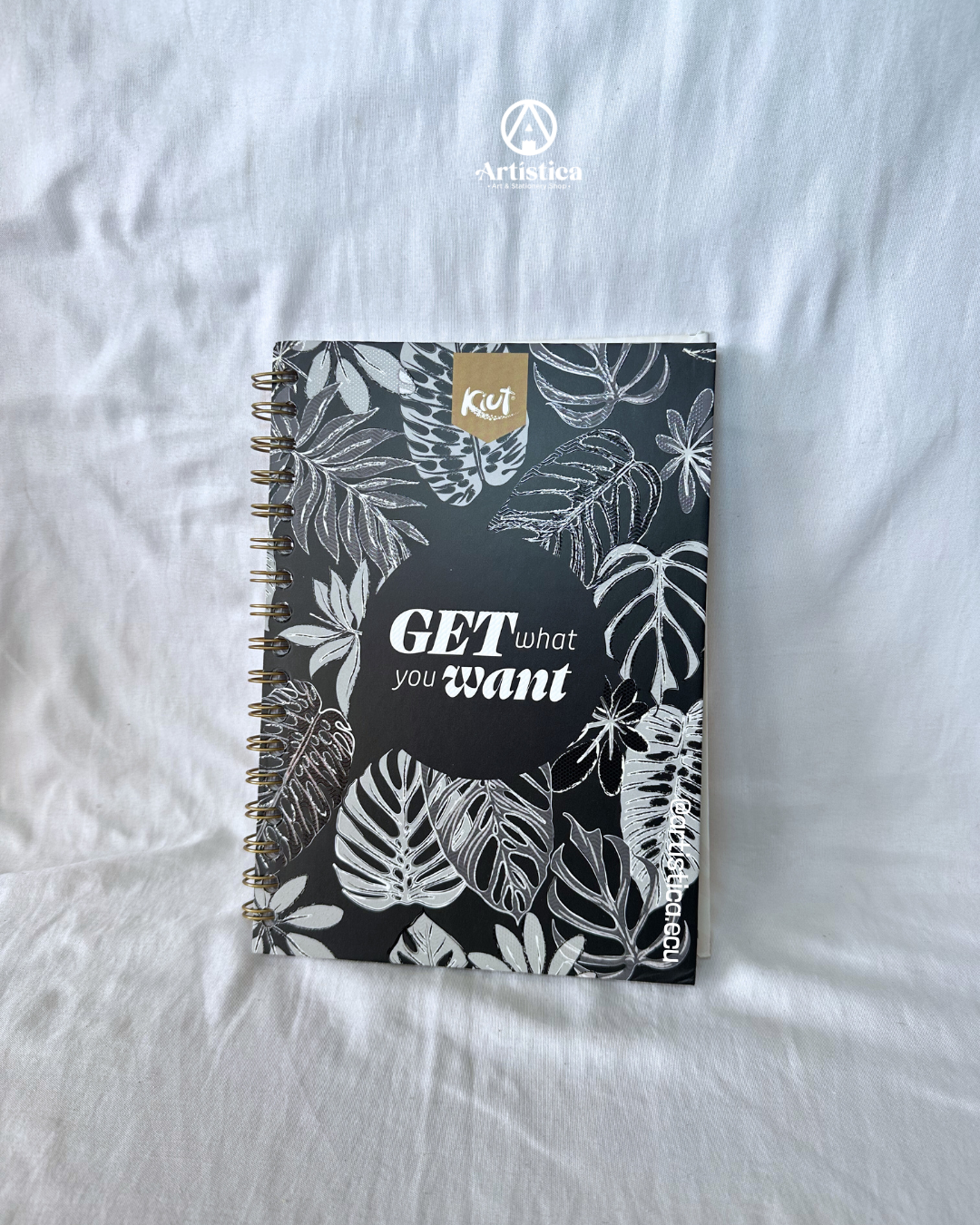 Cuaderno A5 pasta dura a cuadros Kiut