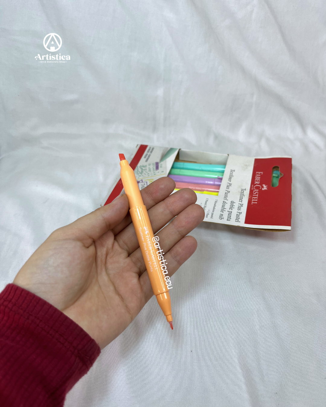 PROMO! 6 Resaltadores tonos pasteles doble punta Faber Castell