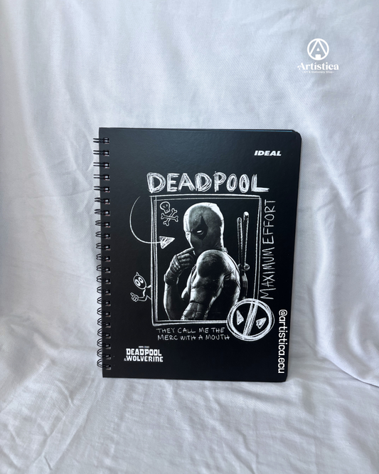 Cuaderno pasta dura cuadros Deadpool