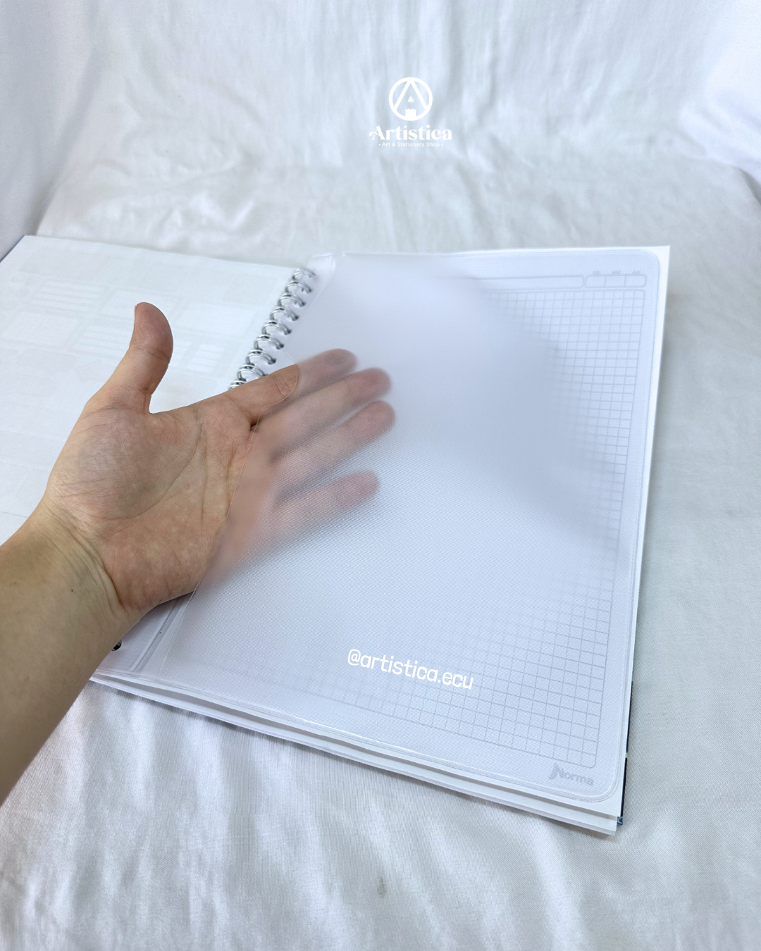 Cuaderno pasta dura académico cuadros