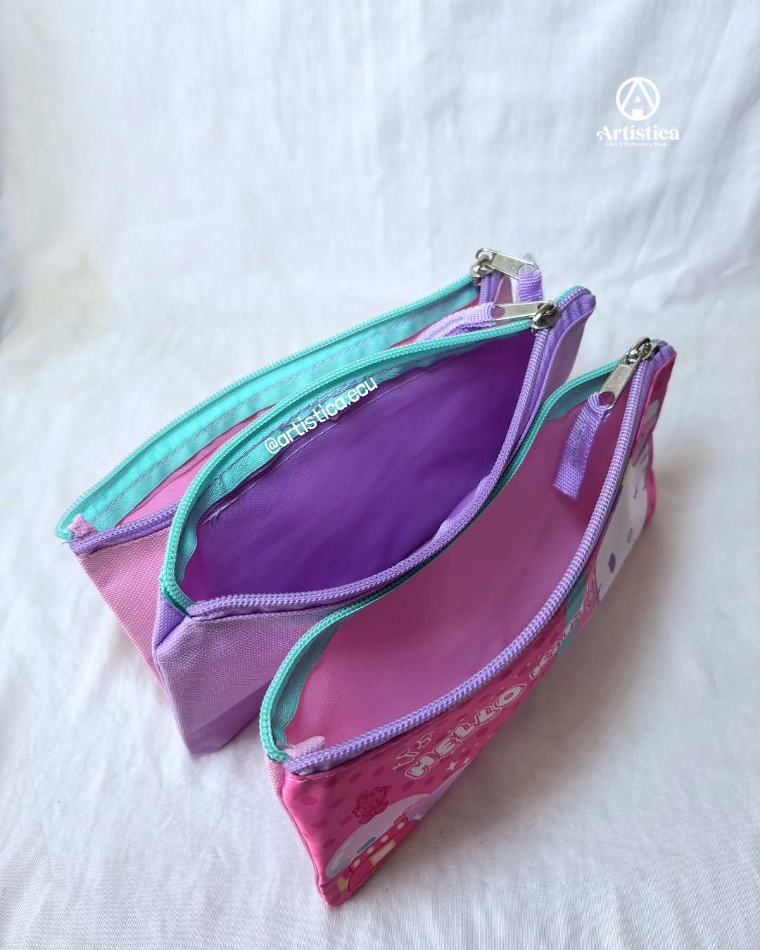 Cartuchera triple Hello kitty