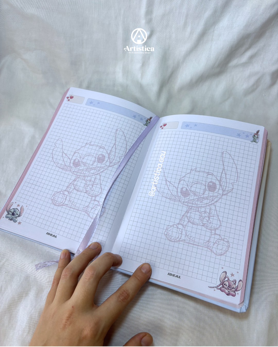 Libreta a cuadros Stitch