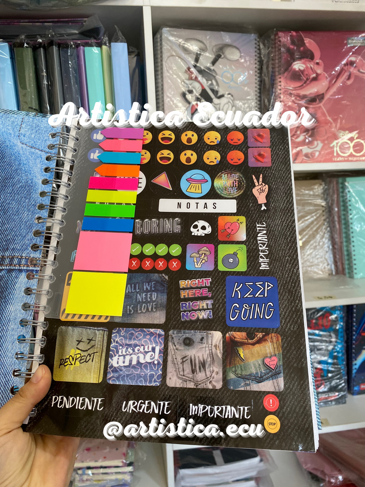 PROMO! Cuaderno pasta dura 160 hojas cuadros