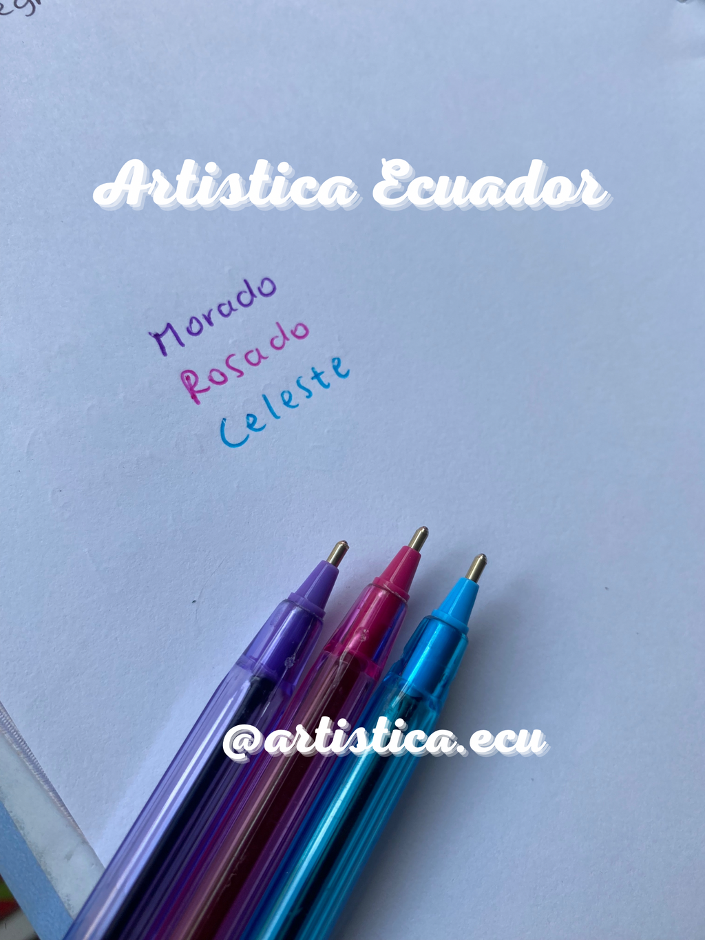 3 Bolígrafos Estilo