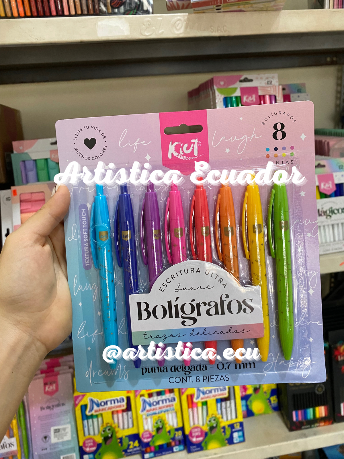 8 Bolígrafos Kiut