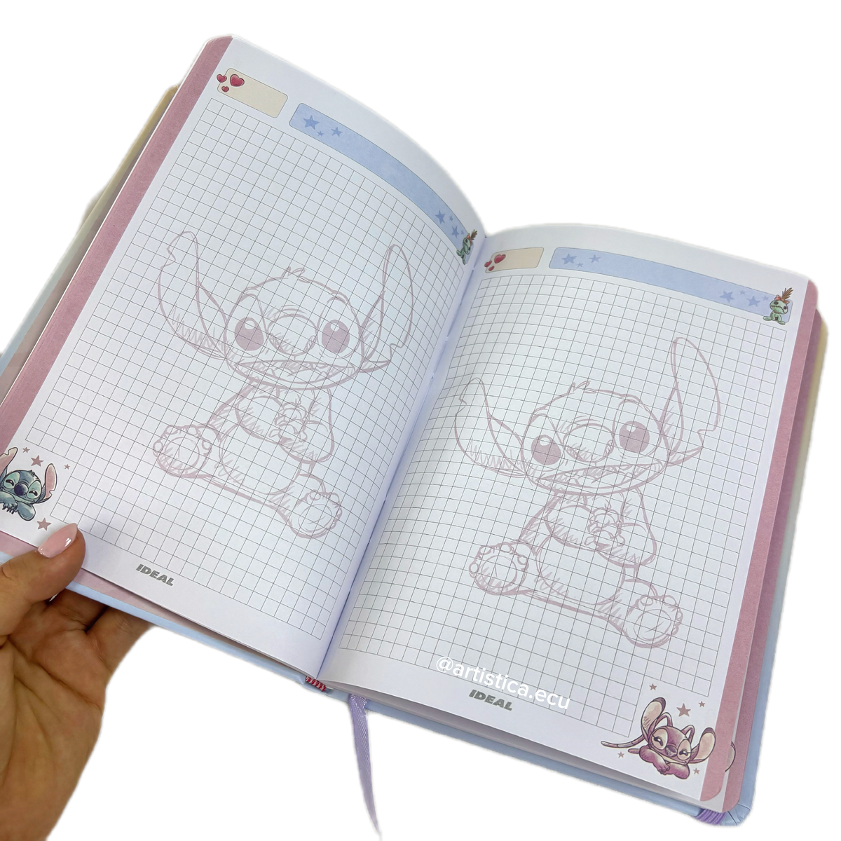 Libreta a líneas Stitch