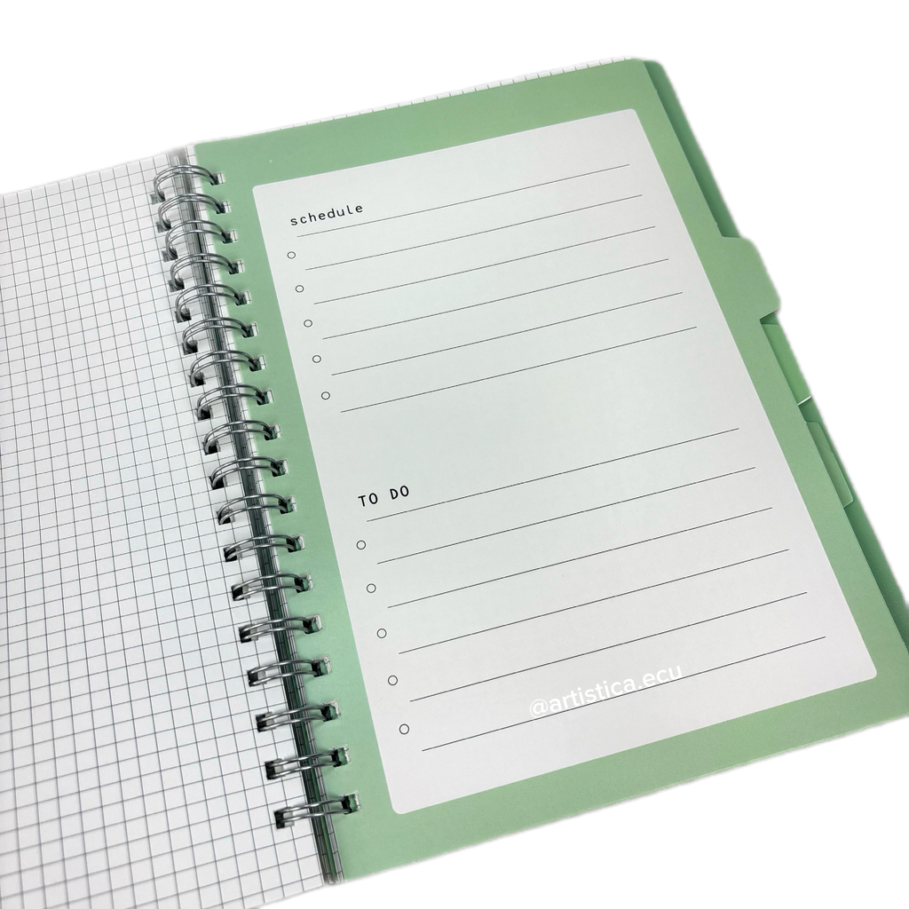 Libreta B5 a cuadros
