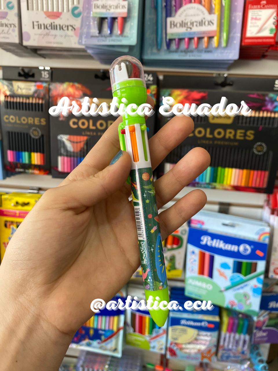 PROMO! Boligrafo 6 colores con sello