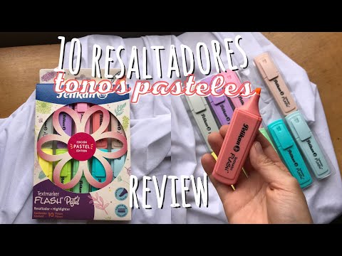 10 Resaltadores tonos pasteles Pelikan